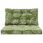 Udendørs Sofa Pude Polyester Bladdesign 80 x 68,5 x 8 cm