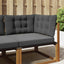 Udendørs Sofa Pude Polyester Antracit 80 x 43 x 10 cm