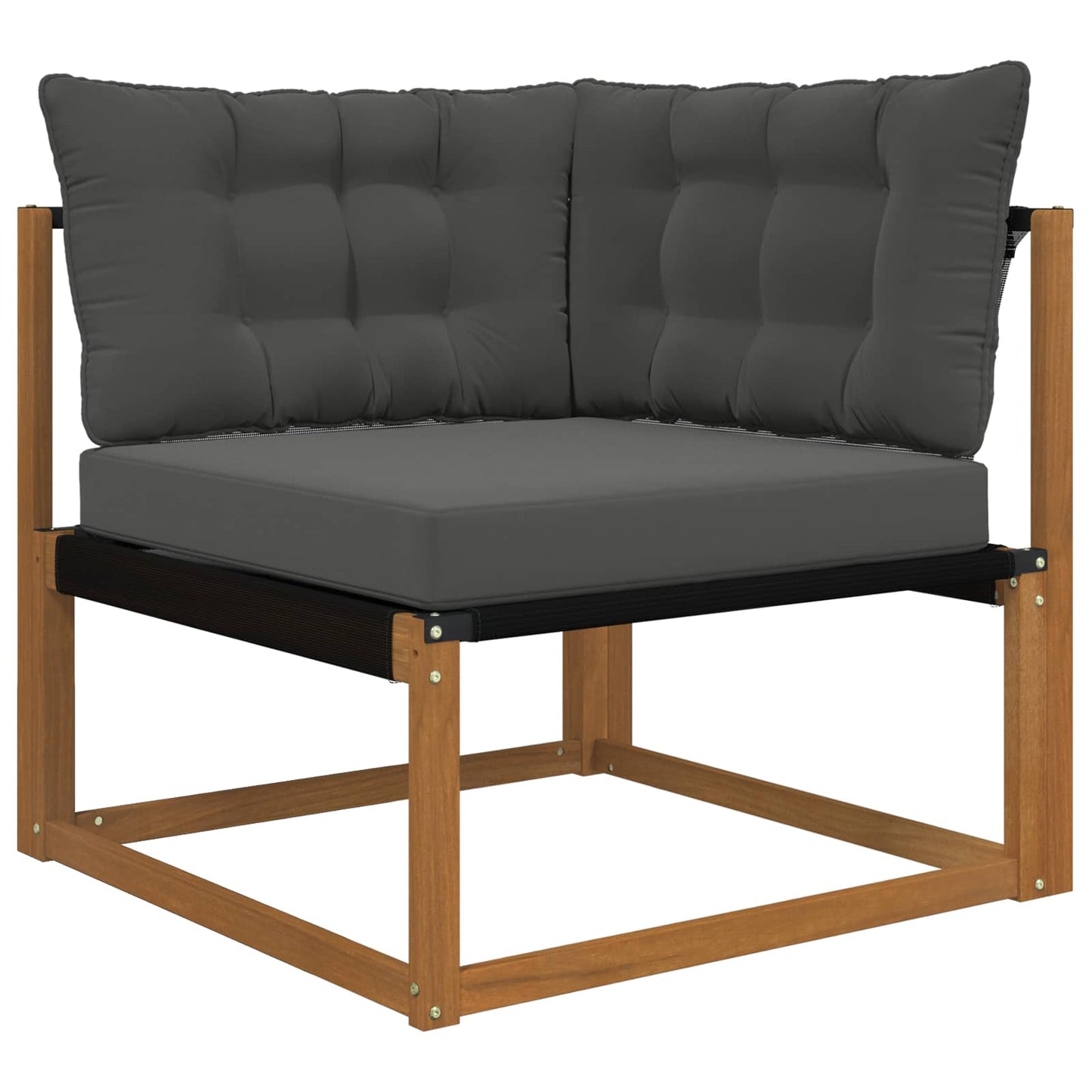 Udendørs Sofa Pude Polyester Antracit 80 x 43 x 10 cm