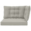 Udendørs Sofa Pude Polyester Grå 80 x 43 x 10 cm