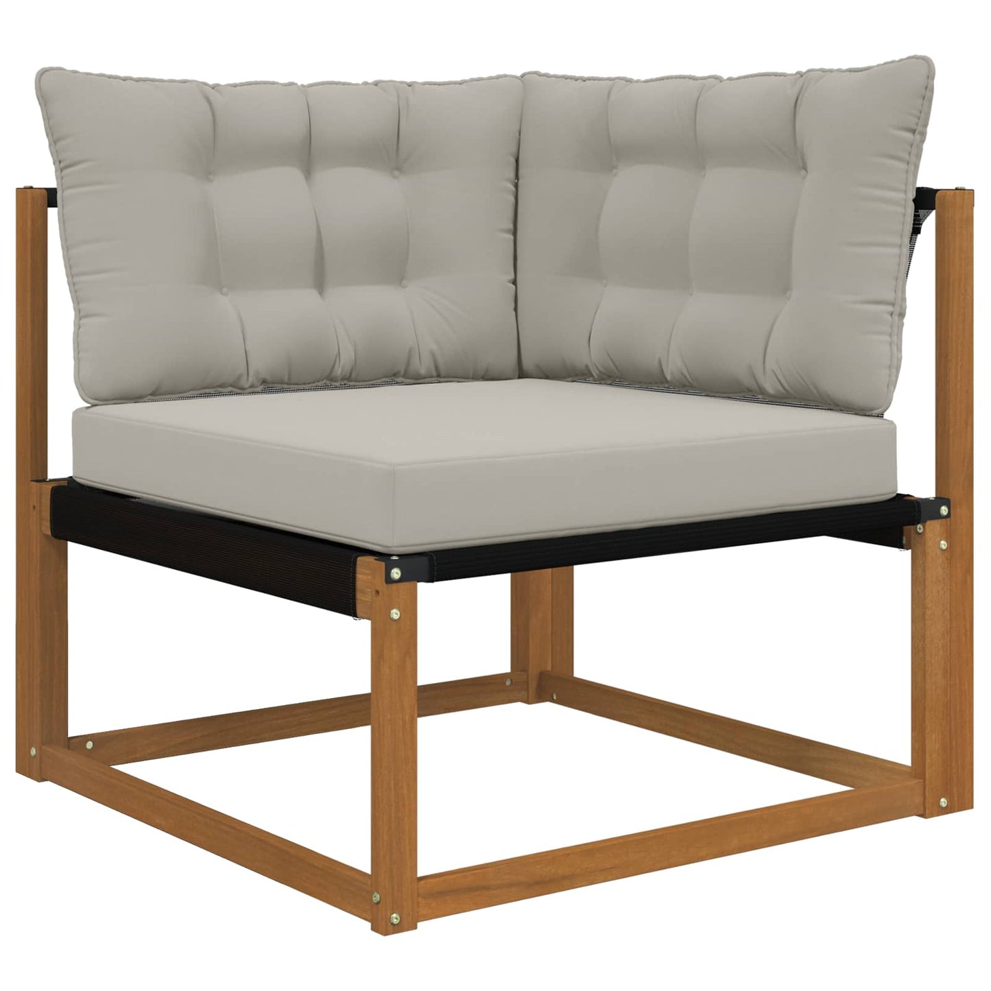 Udendørs Sofa Pude Polyester Grå 80 x 43 x 10 cm
