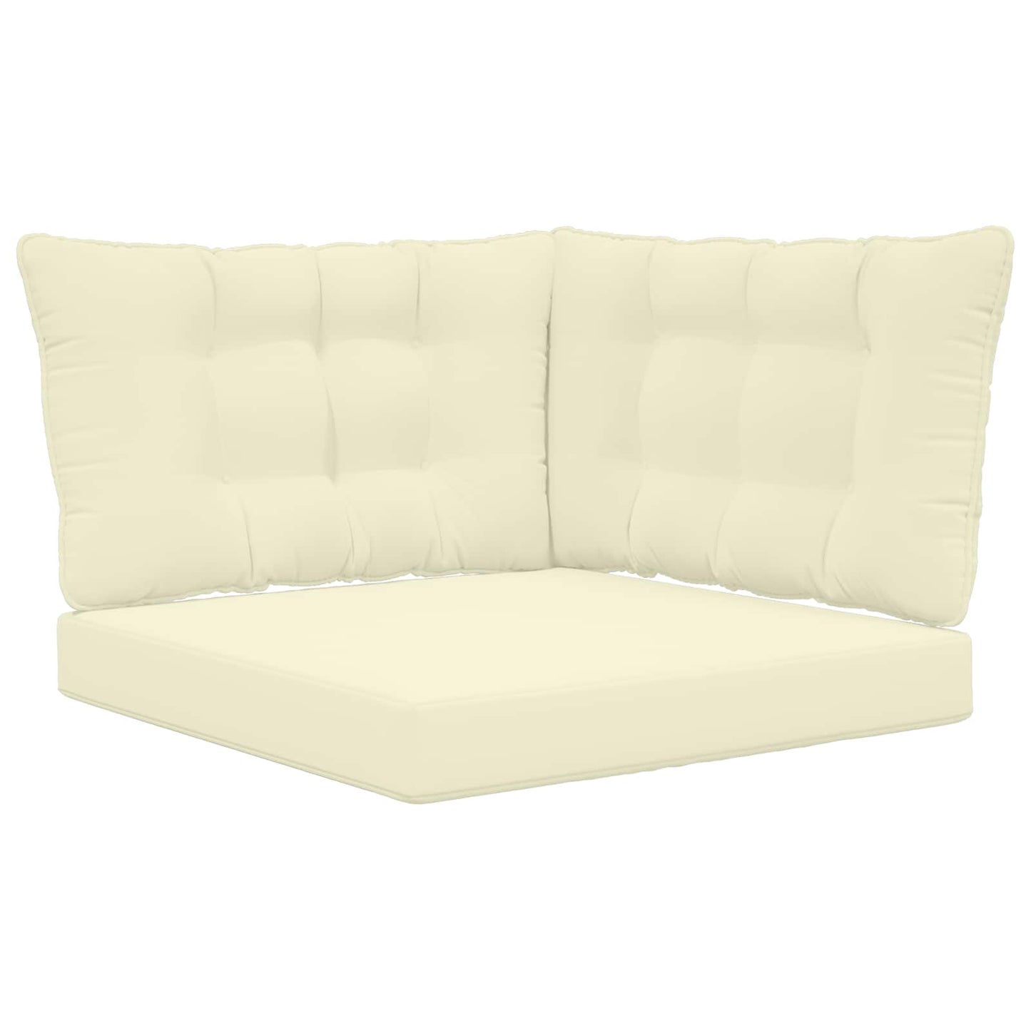 Udendørs Sofa Pude Polyester Creme 80 x 43 x 10 cm