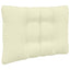 Udendørs Sofa Pude Polyester Creme 80 x 43 x 10 cm