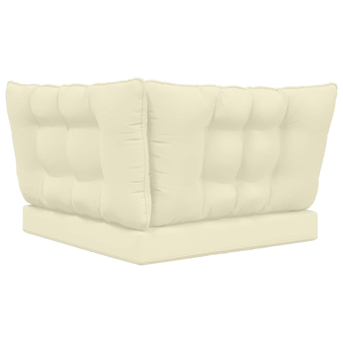 Udendørs Sofa Pude Polyester Creme 80 x 43 x 10 cm