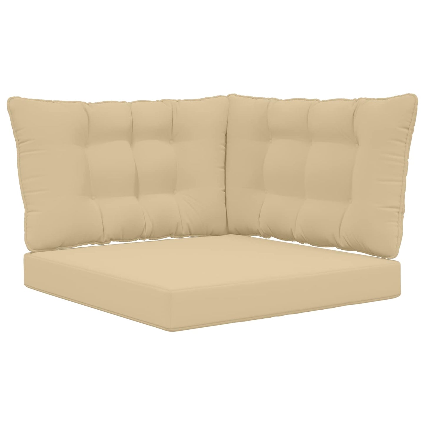 Udendørs Sofa Pude Polyester Beige 80 x 43 x 10 cm