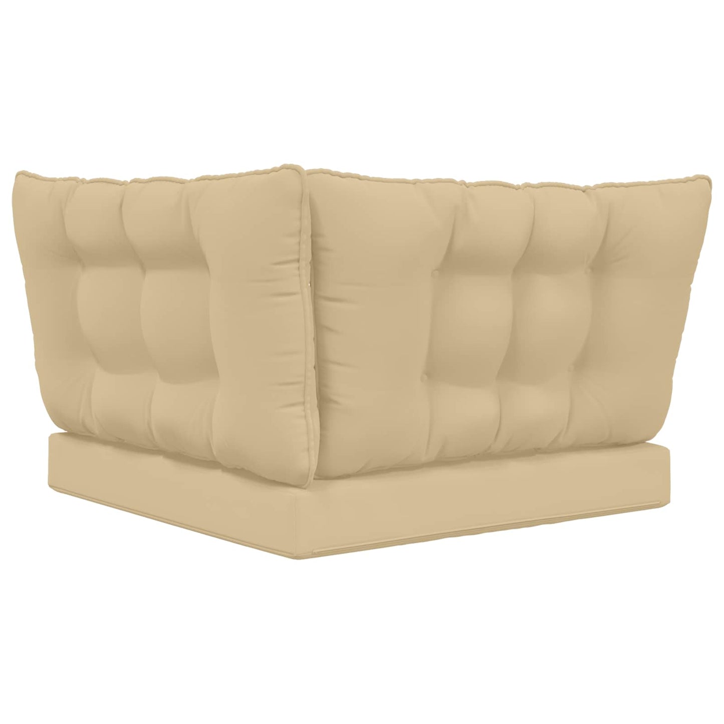 Udendørs Sofa Pude Polyester Beige 80 x 43 x 10 cm