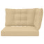 Udendørs Sofa Pude Polyester Beige 80 x 43 x 10 cm