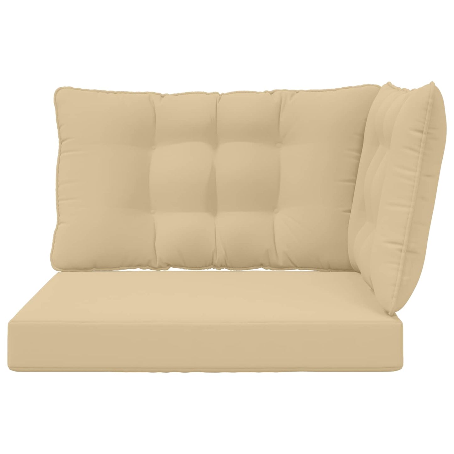 Udendørs Sofa Pude Polyester Beige 80 x 43 x 10 cm