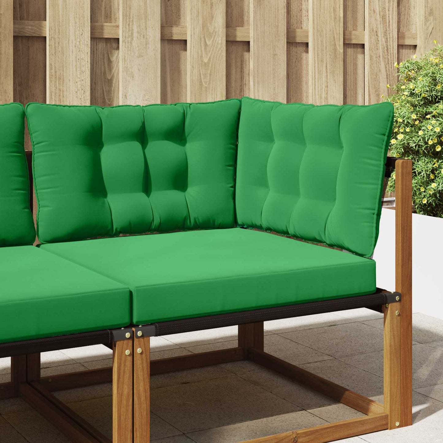 Udendørs Sofa Pude Polyester Grøn 80 x 43 x 10 cm