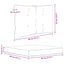 Udendørs Sofa Pude Polyester Grøn 80 x 43 x 10 cm