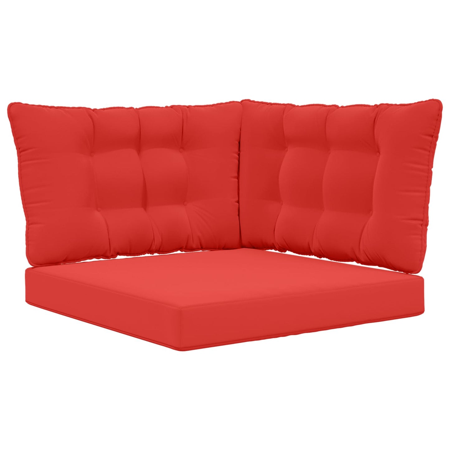 Udendørs Sofa Pude Polyester Rød 80 x 43 x 10 cm