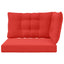 Udendørs Sofa Pude Polyester Rød 80 x 43 x 10 cm