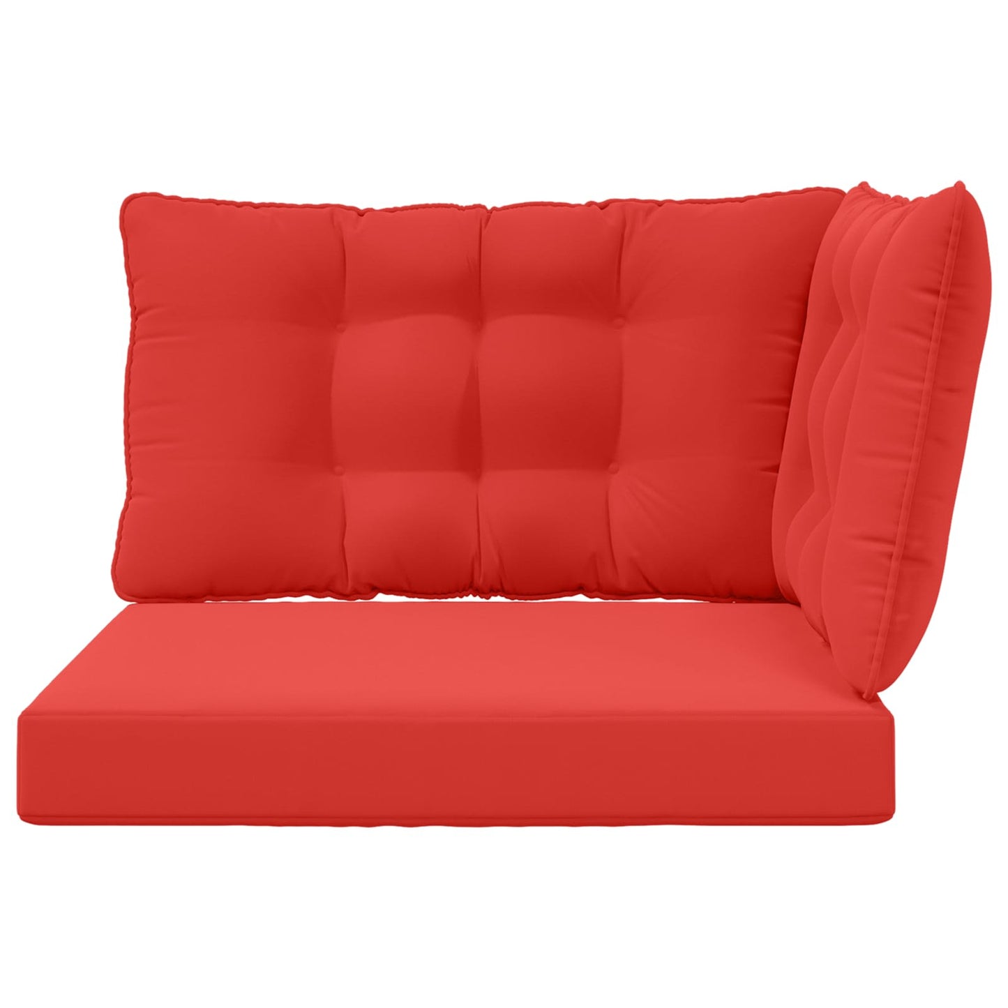 Udendørs Sofa Pude Polyester Rød 80 x 43 x 10 cm