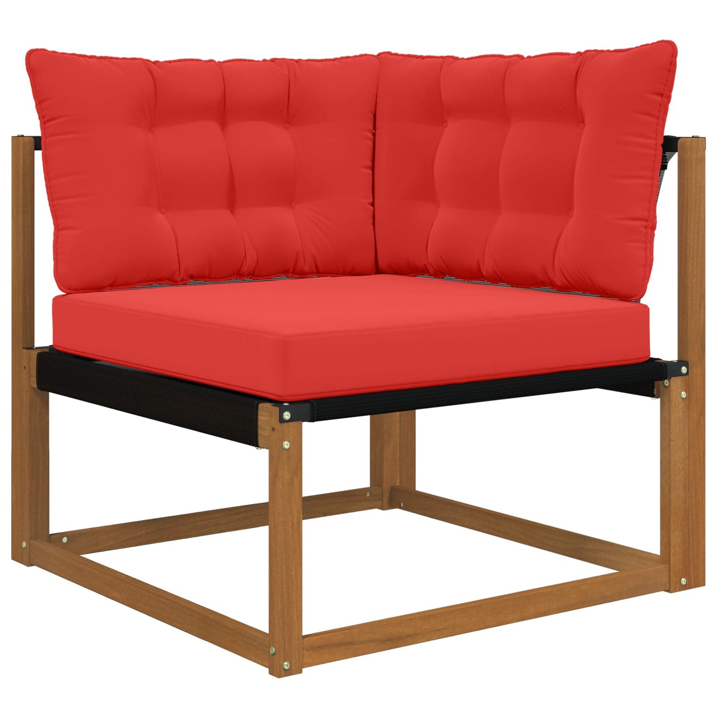 Udendørs Sofa Pude Polyester Rød 80 x 43 x 10 cm