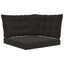 Udendørs Sofa Pude Polyester Sort 80 x 43 x 10 cm