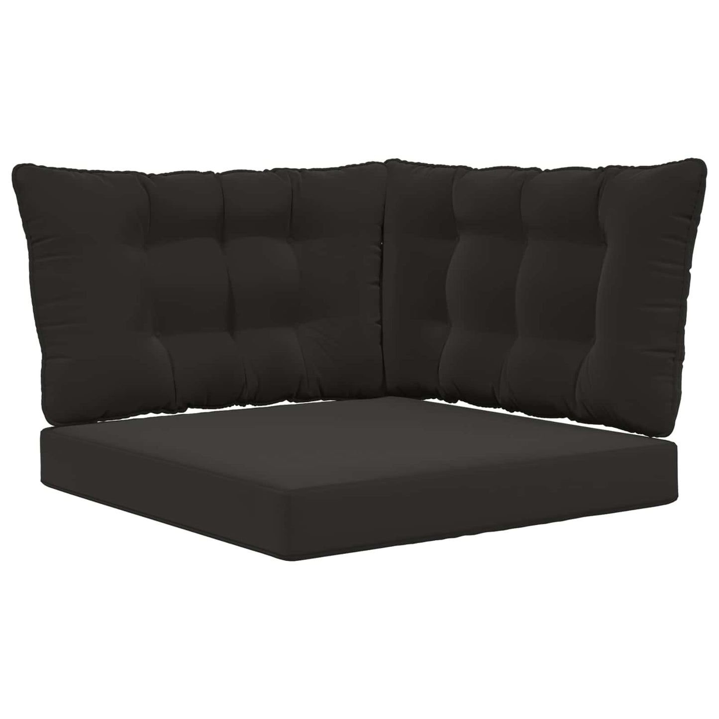 Udendørs Sofa Pude Polyester Sort 80 x 43 x 10 cm