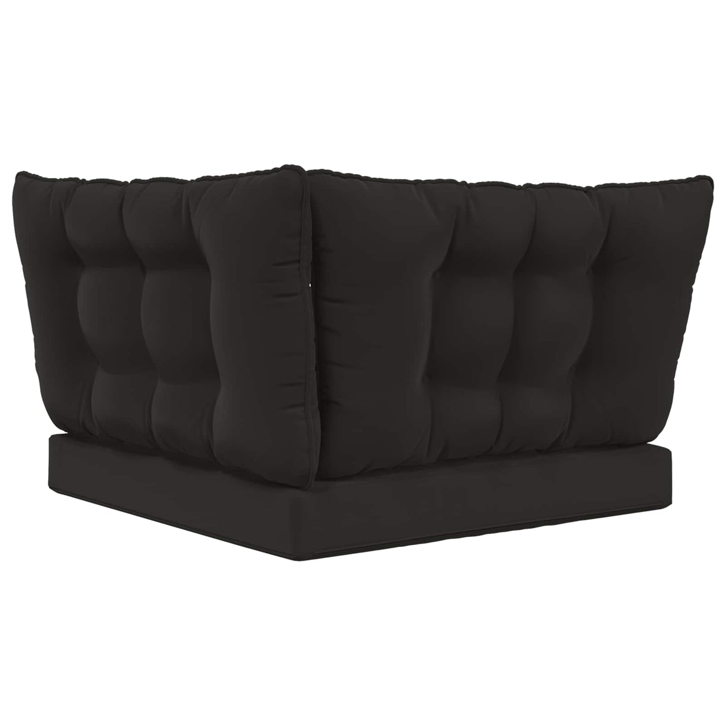 Udendørs Sofa Pude Polyester Sort 80 x 43 x 10 cm