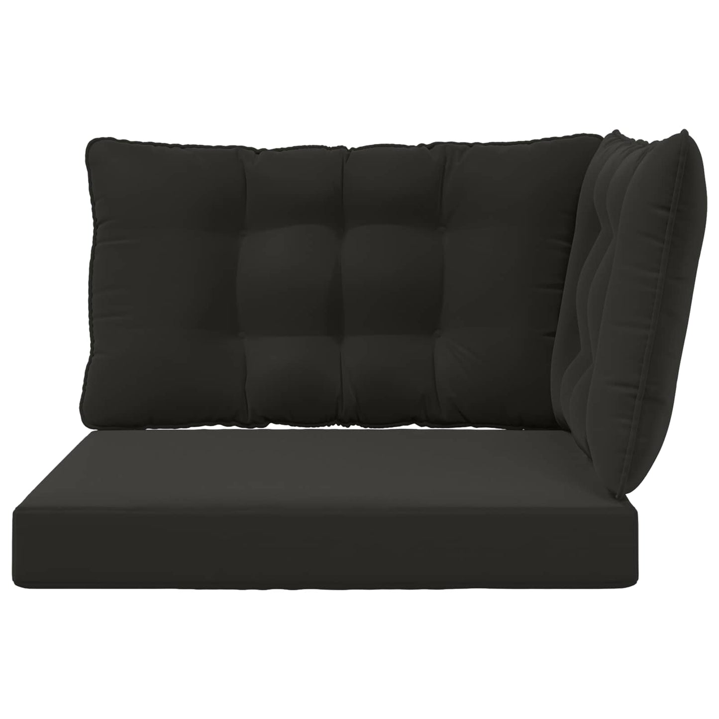 Udendørs Sofa Pude Polyester Sort 80 x 43 x 10 cm