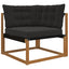 Udendørs Sofa Pude Polyester Sort 80 x 43 x 10 cm