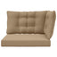Udendørs Sofa Pude Polyester Gråbrun 80 x 43 x 10 cm