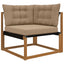 Udendørs Sofa Pude Polyester Gråbrun 80 x 43 x 10 cm