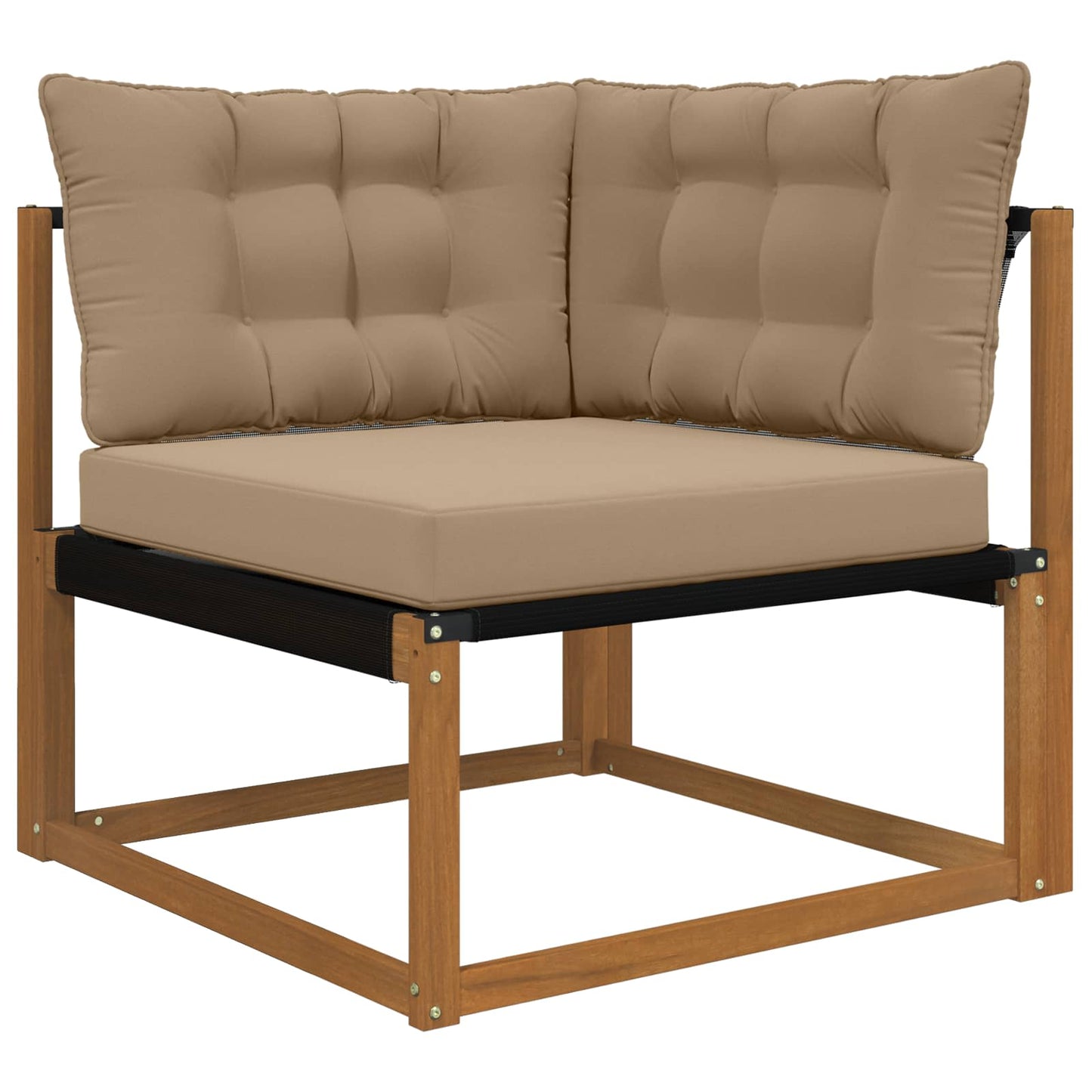 Udendørs Sofa Pude Polyester Gråbrun 80 x 43 x 10 cm