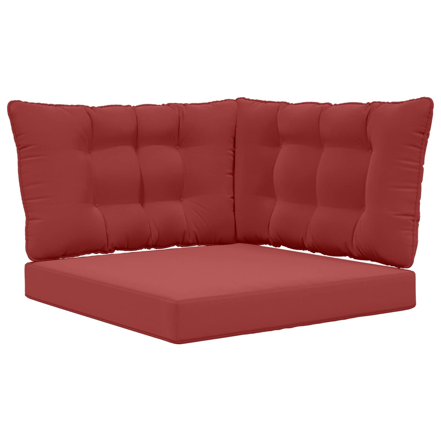 Udendørs Sofa Pude Polyester Vinrød 80 x 43 x 10 cm