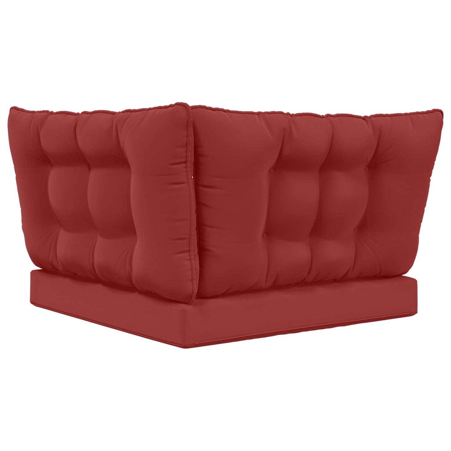 Udendørs Sofa Pude Polyester Vinrød 80 x 43 x 10 cm