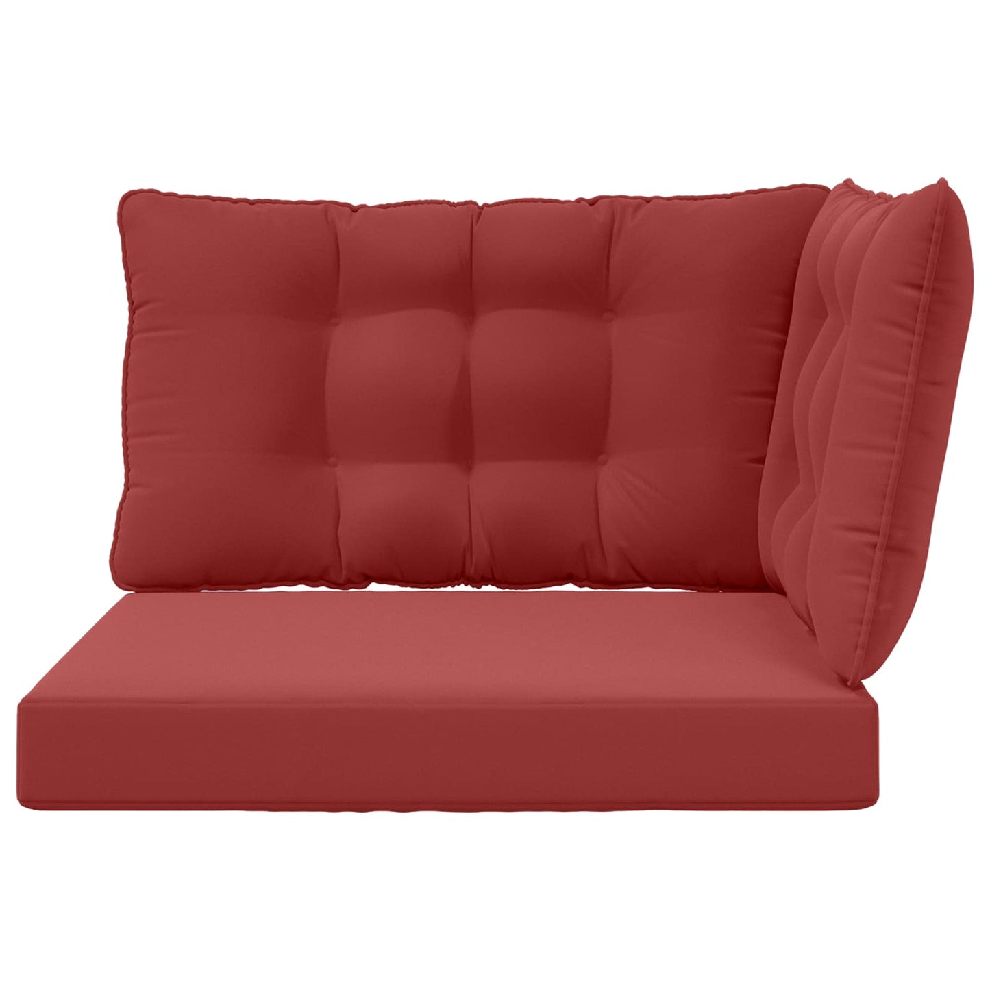 Udendørs Sofa Pude Polyester Vinrød 80 x 43 x 10 cm