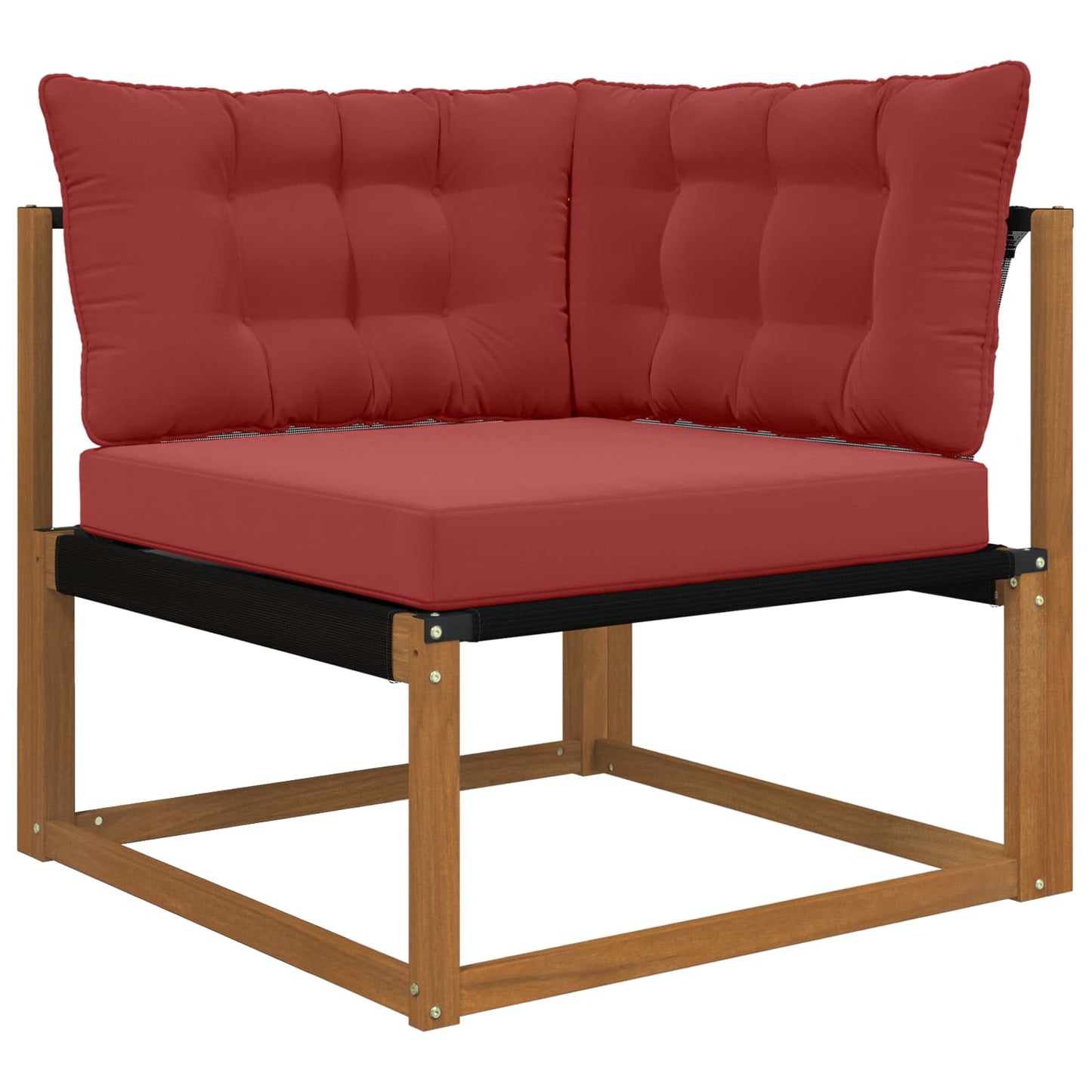 Udendørs Sofa Pude Polyester Vinrød 80 x 43 x 10 cm