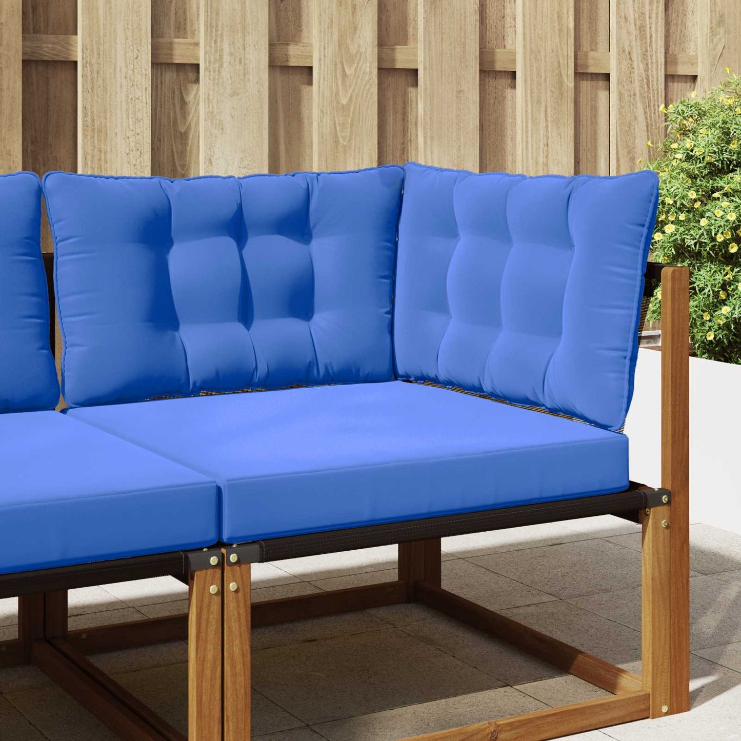 Udendørs Sofa Pude Polyester Kongelig blå 80 x 43 x 10 cm