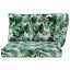Udendørs Sofa Pude Polyester Bladmønster 80 x 43 x 10 cm