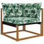 Udendørs Sofa Pude Polyester Bladmønster 80 x 43 x 10 cm