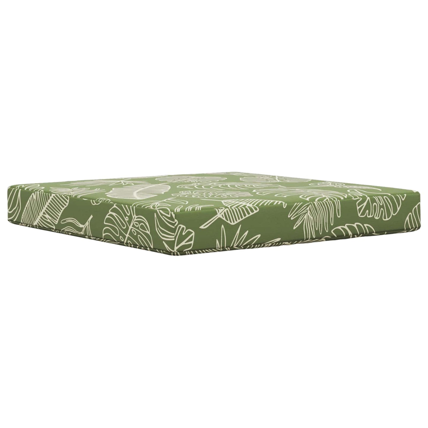 Udendørs Sofa Pude Polyester Bladdesign 80 x 43 x 10 cm