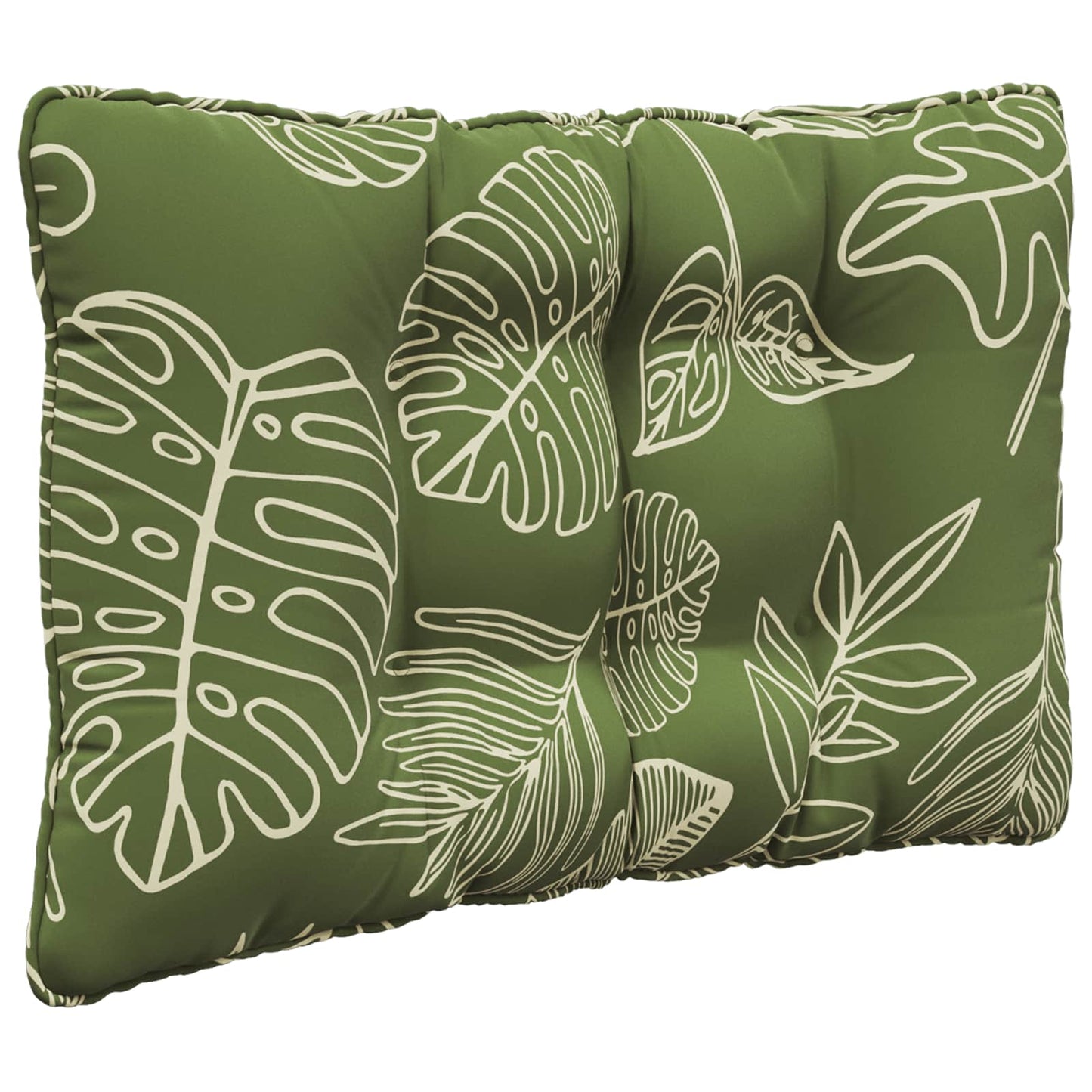 Udendørs Sofa Pude Polyester Bladdesign 80 x 43 x 10 cm