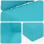 Udendørs Sofa Pude Polyester Turkis 80 x 43 x 10 cm