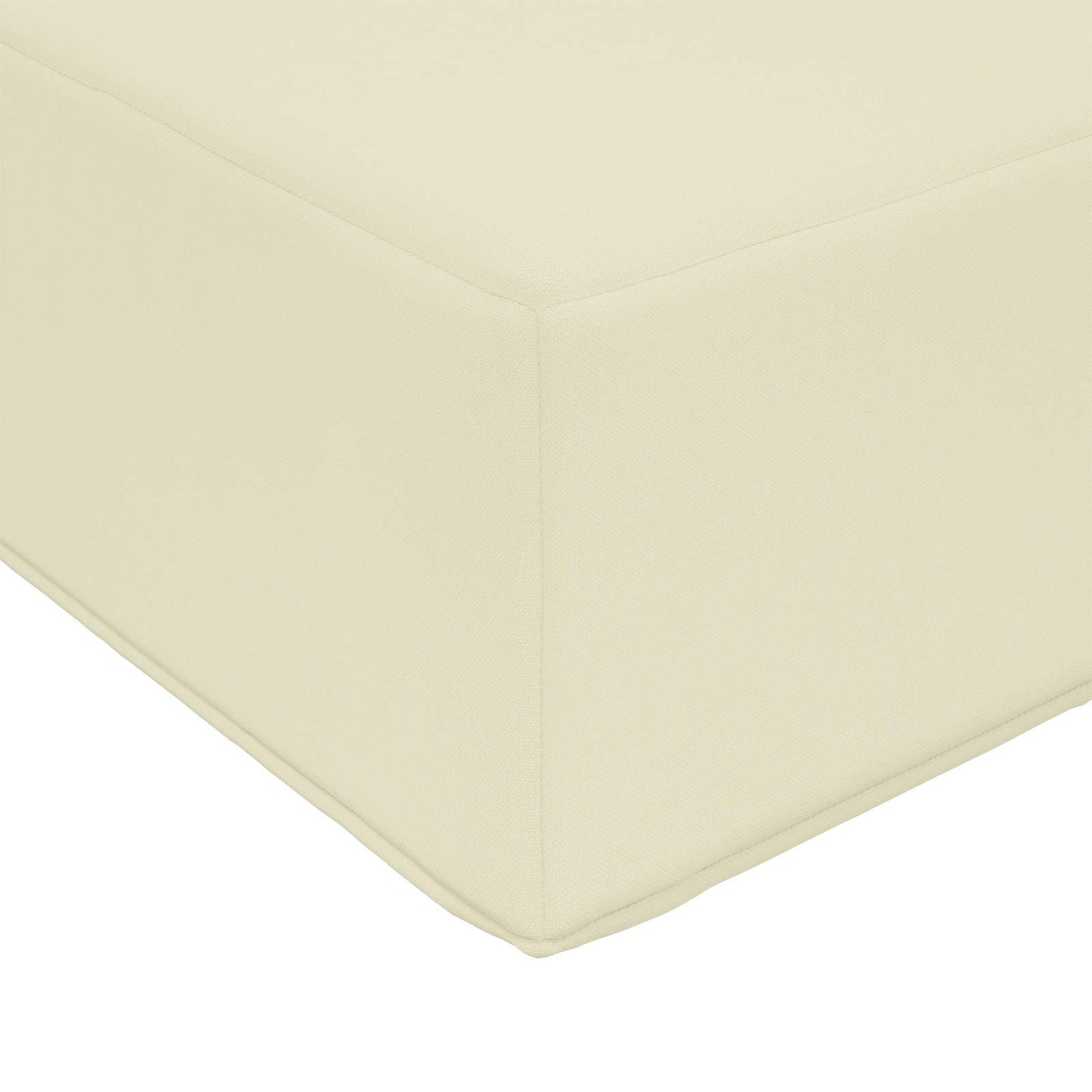 Udendørs Sædepude Creme 80 x 40 x 8 cm 100% polyester
