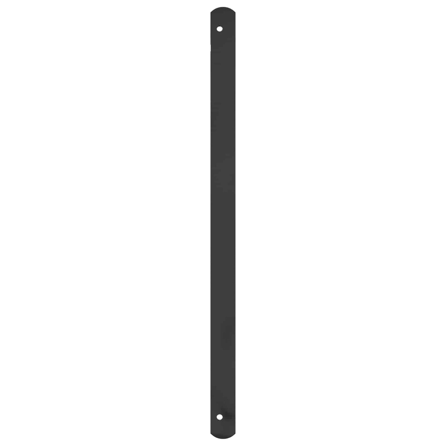 Vinduesgitter 175 x 60 cm Pulverlakeret stål Sort