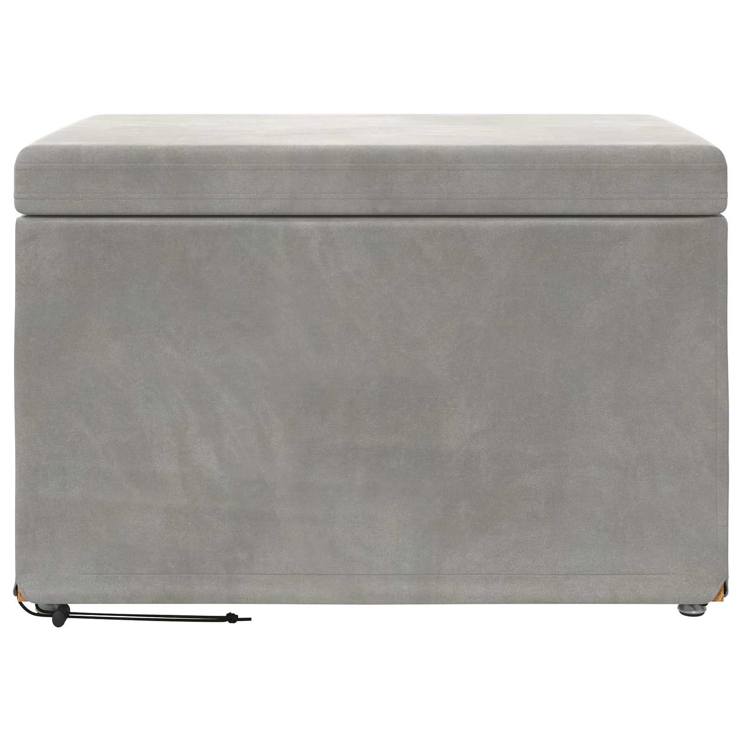 Taburet Lysegrå 61 x 41 x 40 cm Velour og konstrueret træ