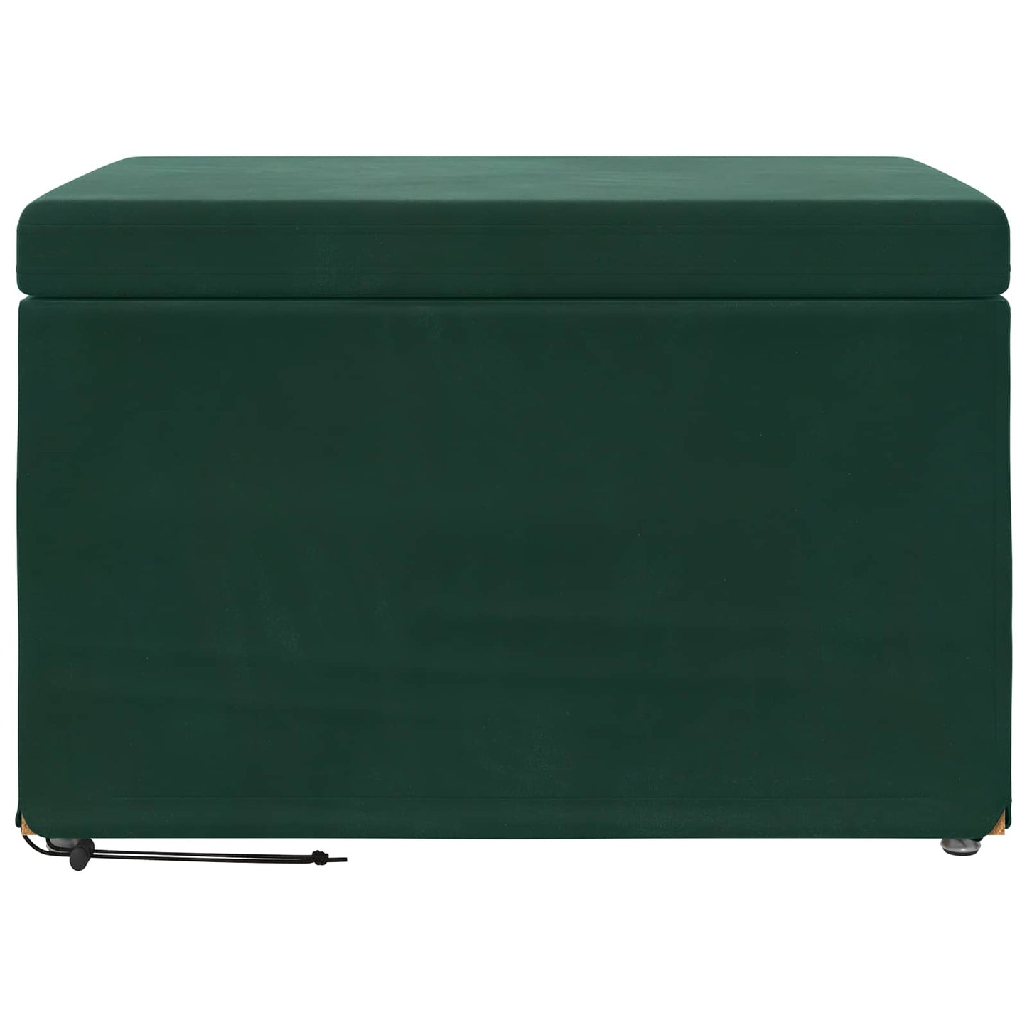 Taburet Mørkegrøn 61 x 41 x 40 cm Velour og konstrueret træ