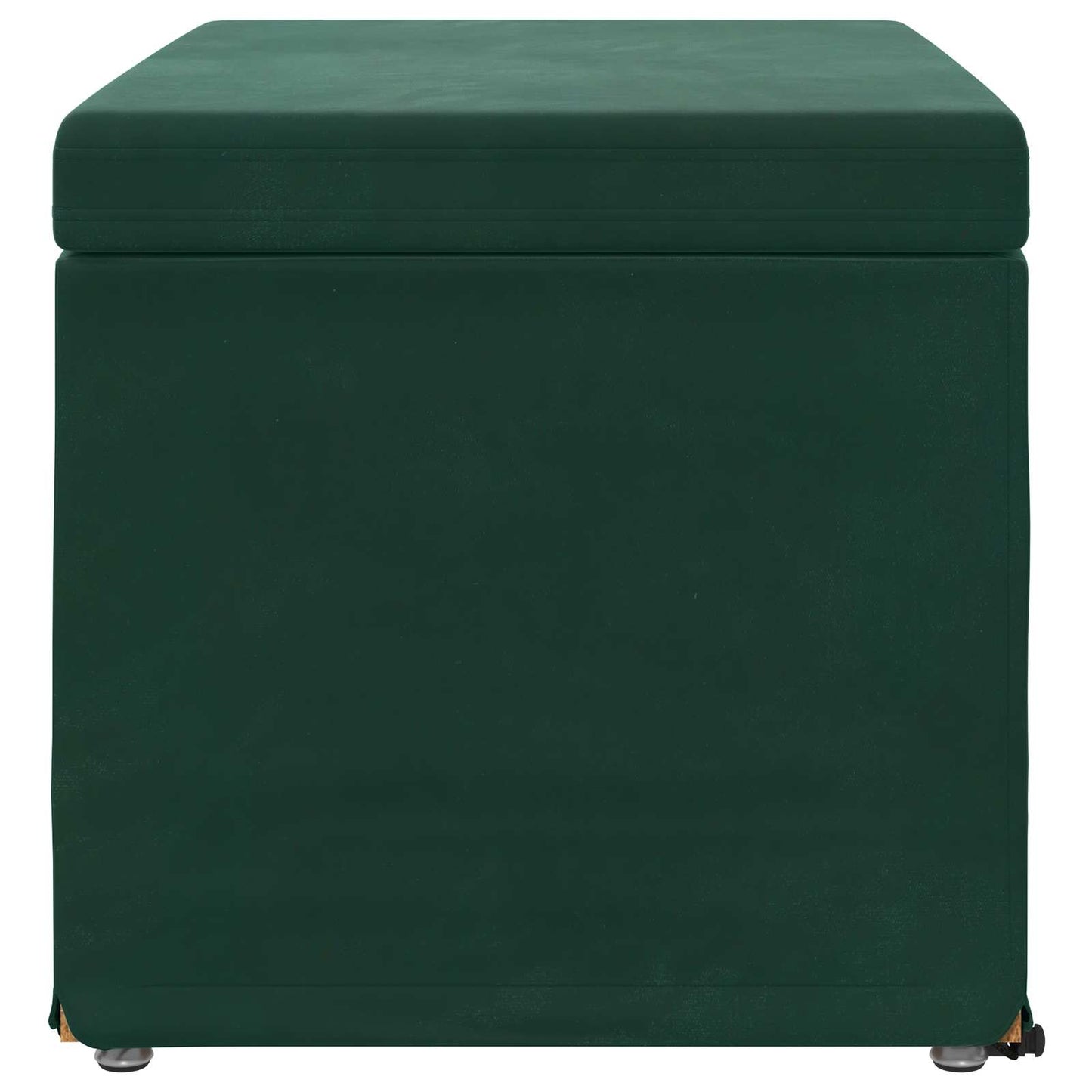 Taburet Mørkegrøn 61 x 41 x 40 cm Velour og konstrueret træ