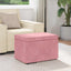 Taburet Lyserød 61 x 41 x 40 cm Velour og konstrueret træ