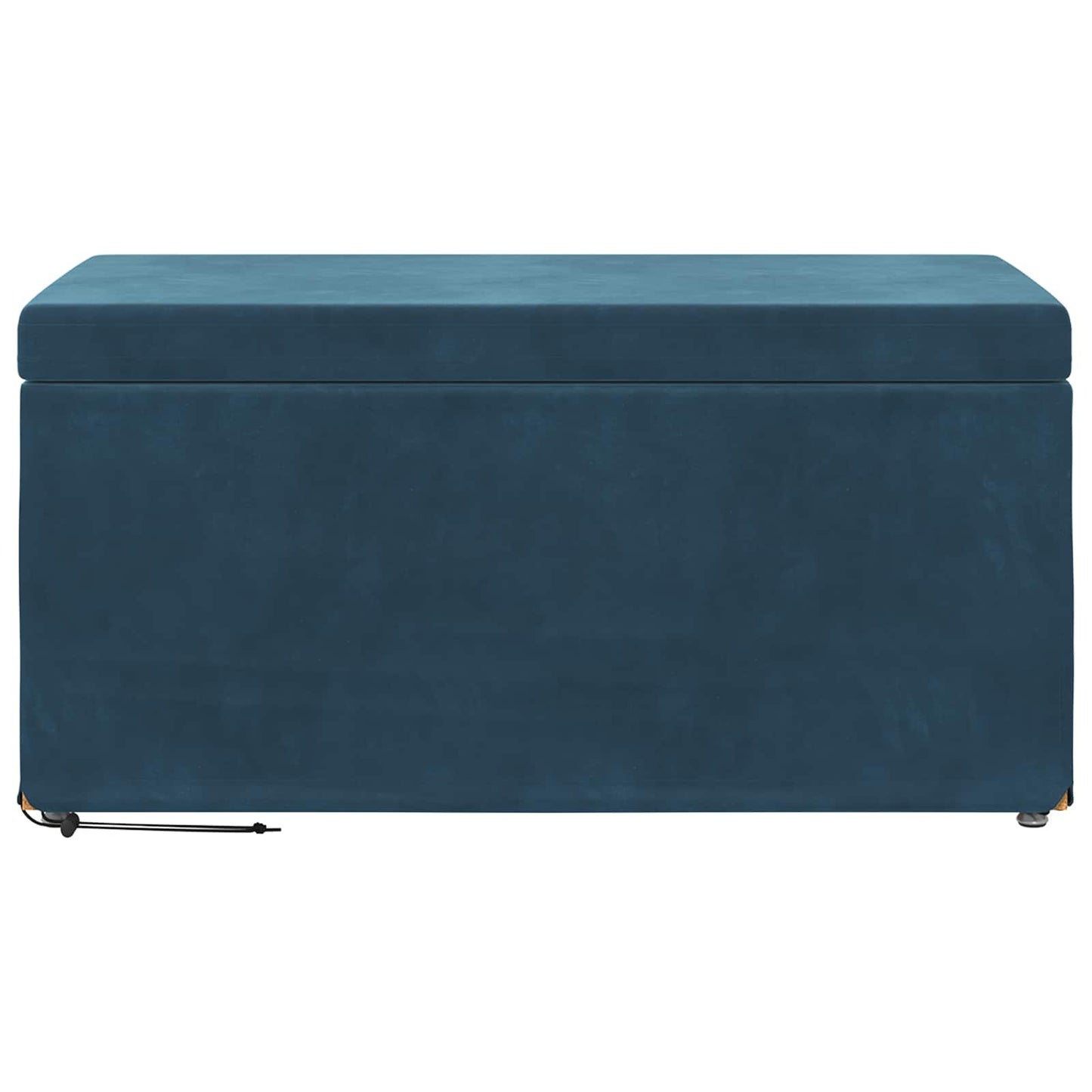Taburet Blå 81 x 41 x 40 cm Velour og konstrueret træ