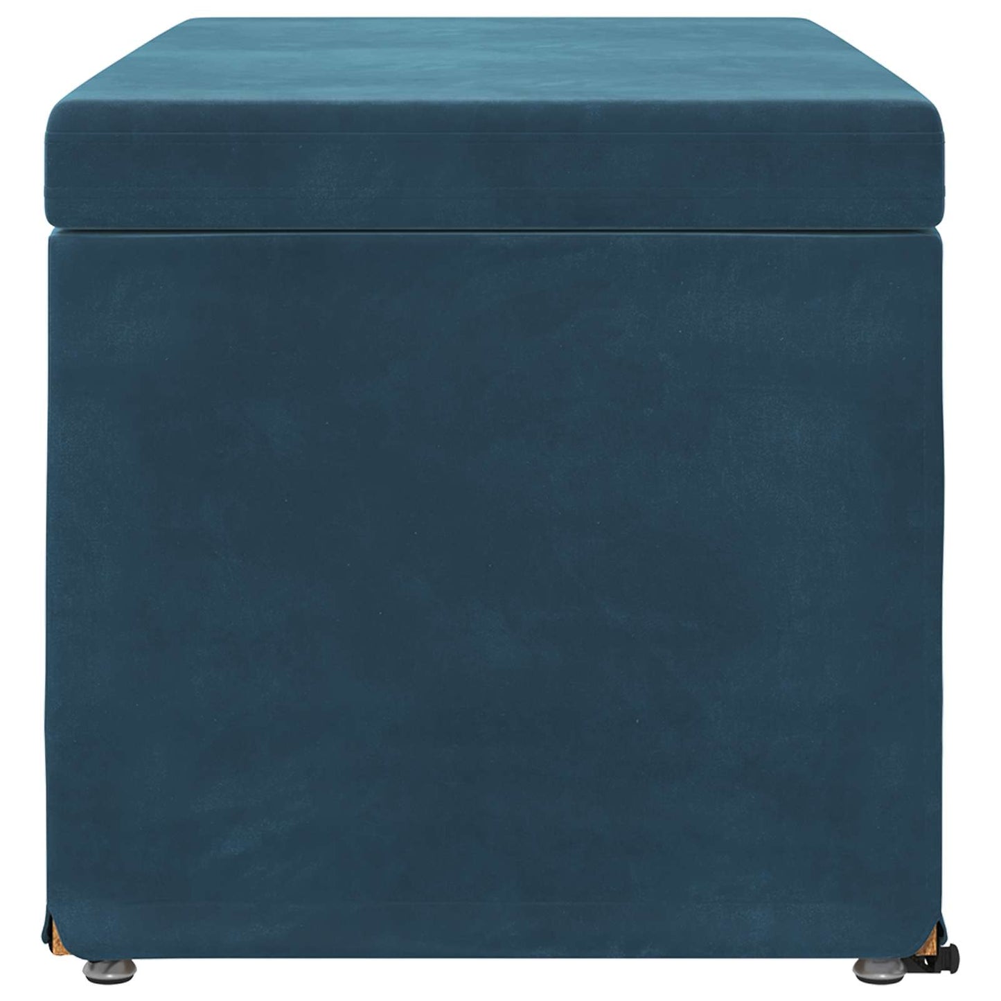 Taburet Blå 81 x 41 x 40 cm Velour og konstrueret træ