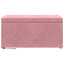 Taburet Lyserød 81 x 41 x 40 cm Velour og konstrueret træ