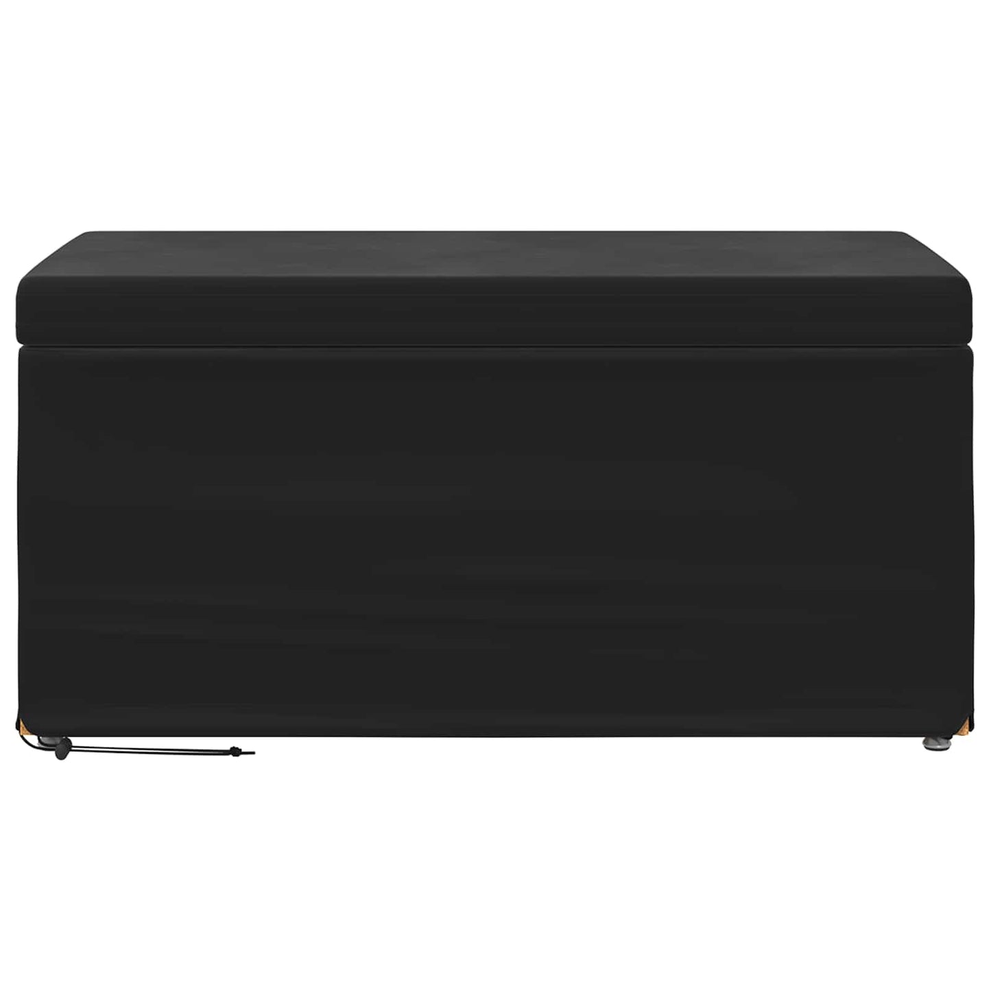 Taburet Sort 81 x 41 x 40 cm Velour og konstrueret træ