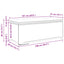 Taburet Gråbrun 101 x 41 x 40 cm Stof og konstrueret træ