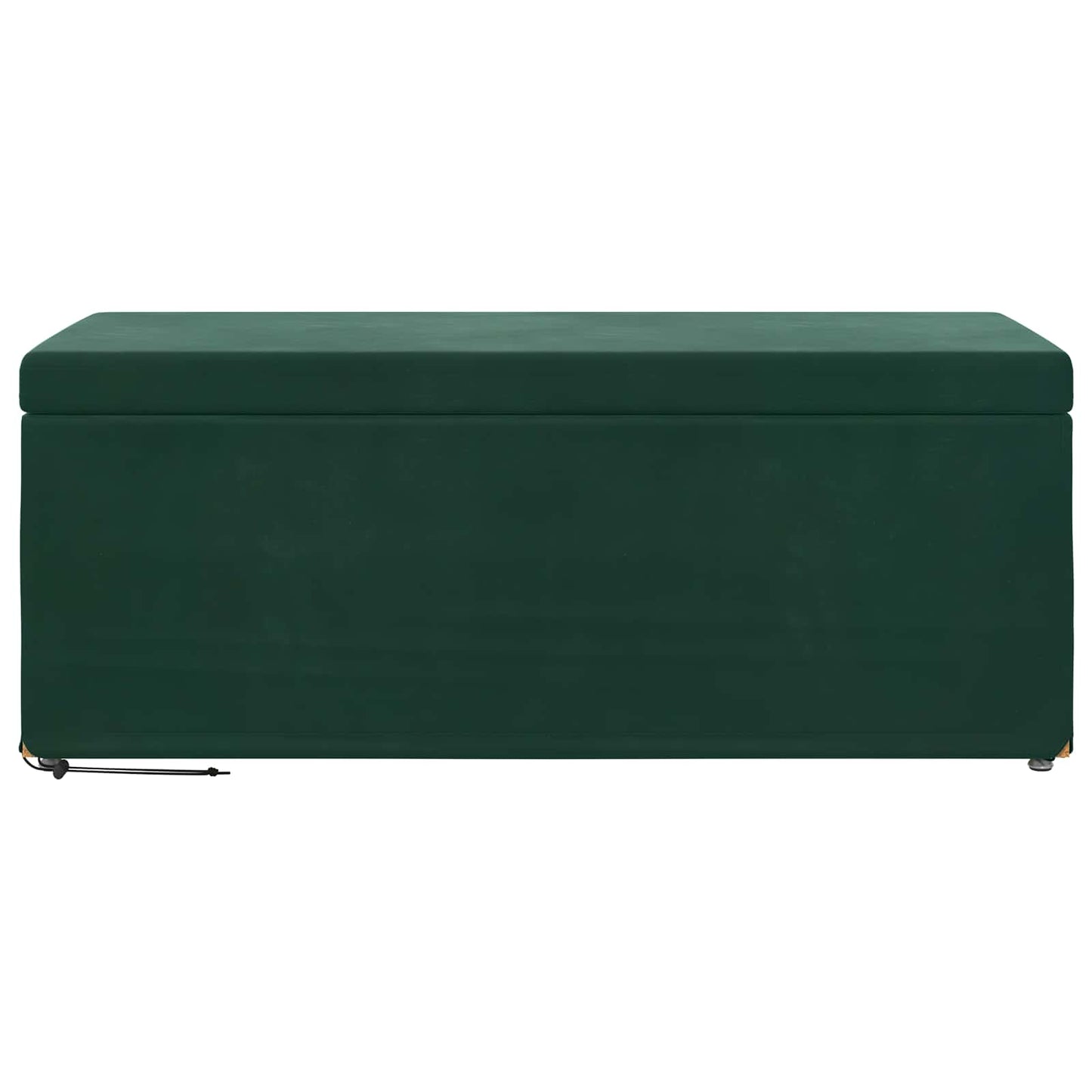 Taburet Mørkegrøn 101 x 41 x 40 cm Velour og konstrueret træ