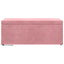 Taburet Lyserød 101 x 41 x 40 cm Velour og konstrueret træ