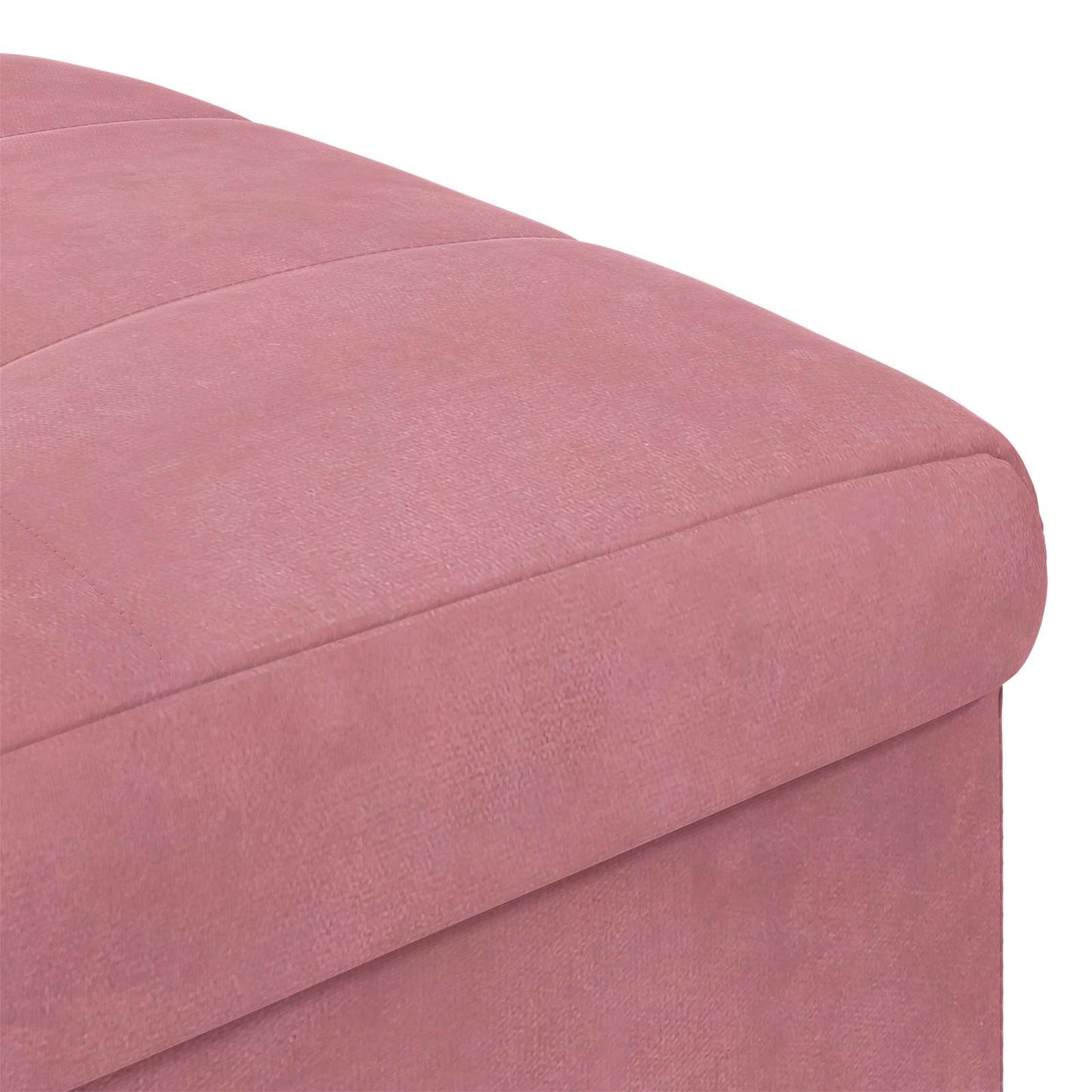 Ottoman med Opbevaring 40 x 40 x 45 cm Fløjl